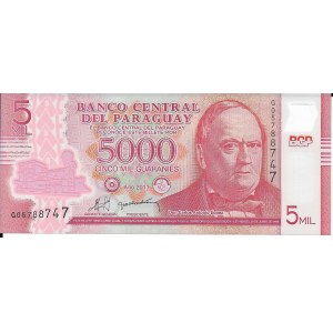 Peru, 100 Intis 1987 + Paragwaj, 5000 Guarani 2011