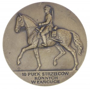 Medal, Szlak bojowy 10 pułku strzelców konnych w Łańcucie, 70mm