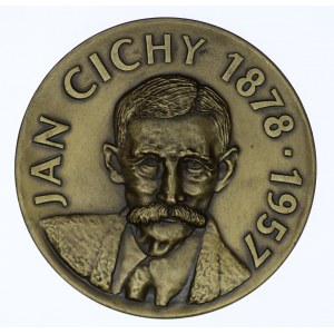 Medal, Jan Cichy, lany, 70mm, znak Mennicy Warszawskiej