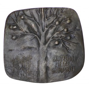 Medal, Muzeum Ziemi Lubuskiej, 94x94 mm, sygn. Leszek Krzyszowski