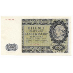 500 złotych 1940, seria B