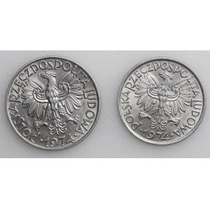 Zestaw 2 i 5 złotych 1974