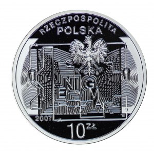 10 złotych 75 rocznica złamania szyfru Enigma, 2007