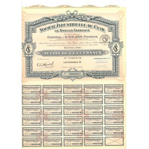Francja, Societe Industriele du Cuir, 100 francs, 1928