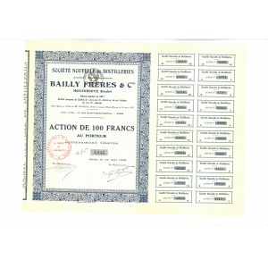 Francja, Societe Neuvelle de Disitilleries, 100 francs, 1928