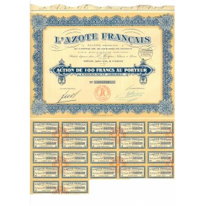 Francja, L'Azote Francais, 100 francs, 1926