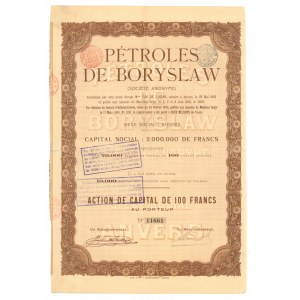 Petroles de Boryslaw, 100 francs