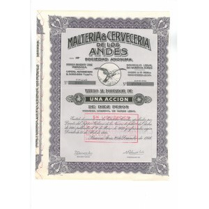 Malteria & Verveceria de los Andes Sociedad Anonima, 10 pesos