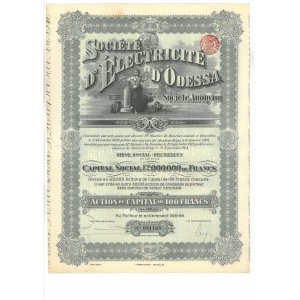 Belgia, Societe d'Electricite d'Odessa, 100 francs