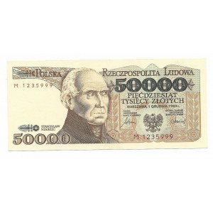 50000 złotych 1989, seria M