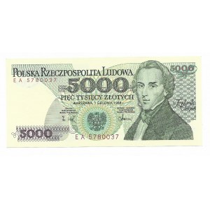 5000 złotych 1988, seria EA