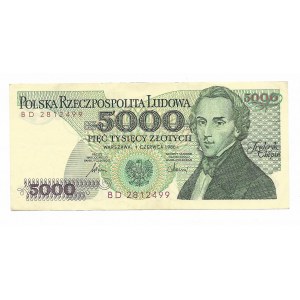 5000 złotych 1986, seria BD