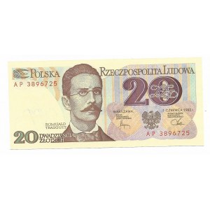 20 złotych 1982, seria AP