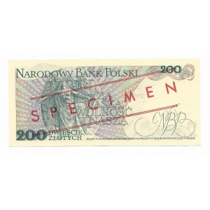 200 złotych 1976 , seria A numeracja 0000000, WZÓR/SPECIMEN, dodatkowa niska numeracja wzoru 0150★