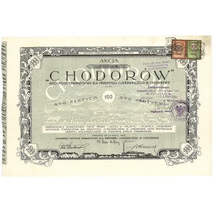 Akcja Towarzystwa dla Przemysłu Cukrowniczego w Chodorowie, 100 złotych, 1925