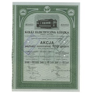 Kolej Elektryczna Łódzka, 700 złotych, 1929