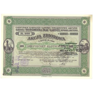 Lwów, Galicyjskie Karpackie Naftowe Towarzystwo Akcyjne dawniej Bergheim & Mac Garvey, 500 złotych