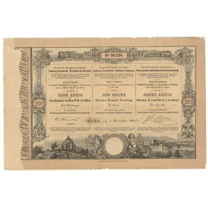 Towarzystwo Kolei Lwowsko-Czerniowieckiej, 200 złotych reńskich 1866