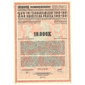 Protektorat Czech i Moraw, Pożyczka Państwowa 3 3/4% na 10 000 Koron, 1942