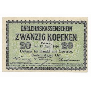 Poznań, 20 kopiejek 1916