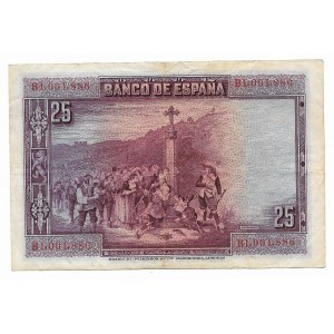 Hiszpania, 25 Pesetas 1928