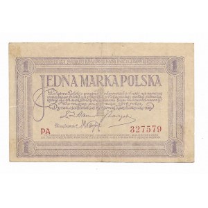 1 marka polska 1919 seria PA