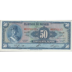 Meksyk, 50 Pesos 1961