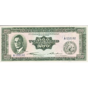 Filipiny, 200 Pesos 1949