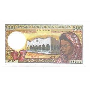 Komory, 500 Franków 1994