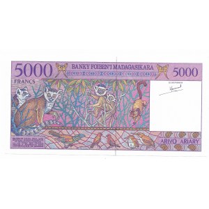 Madagaskar, 5000 Franków (1995)