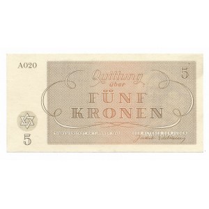 Czechosłowacja, Getto Terezin 5 koron 1943
