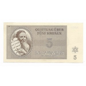 Czechosłowacja, Getto Terezin 5 koron 1943