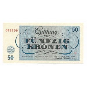 Czechosłowacja, Getto Terezin 50 koron 1943