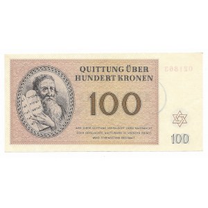 Czechosłowacja, Getto Terezin 100 koron 1943