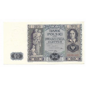 20 złotych 1936, seria CB