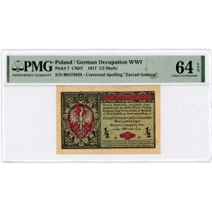 1/2 Polish brand 1916 General - B series - PMG 64 EPQ