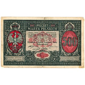 500 polských marek 1919