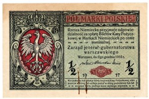 1/2 marki polskiej 1916 - jenerał seria A