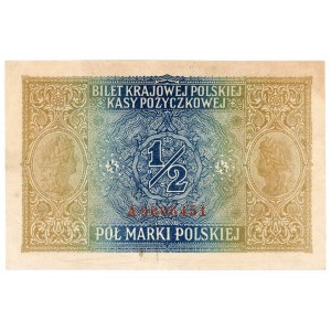 1/2 marki polskiej 1916 - jenerał seria A