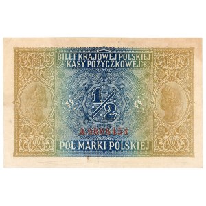 1/2 Polnische Marke 1916 - Jeneral Serie A