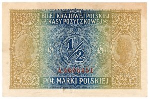 1/2 marki polskiej 1916 - jenerał seria A