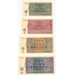 CZECH REPUBLIC - Teresin GETTO 1 - 100 Kronen 1943 - set of 7 pieces