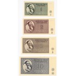 CZECH REPUBLIC - Teresin GETTO 1 - 100 Kronen 1943 - set of 7 pieces