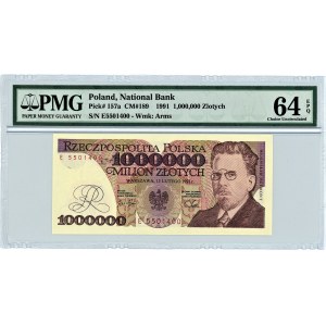 1 000 000 PLN 1991 - série E - PMG 64 EPQ
