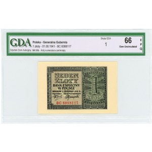 1 złoty 1941 - seria BC - GDA 66 EPQ