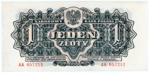 1 złoty 1944 - seria AA obowiązkowym