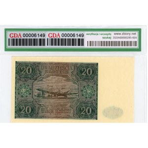 20 złotych 1946 seria B - GDA 64 EPQ