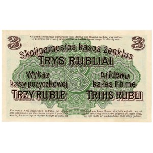 POZNAŃ / POSEN 3 rubles 1916 series O
