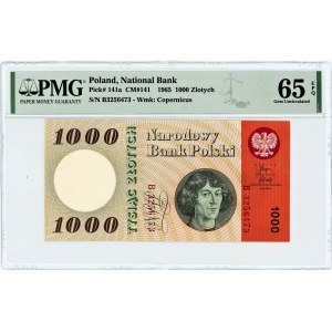 1.000 złotych 1965 - seria B - PMG 65 EPQ