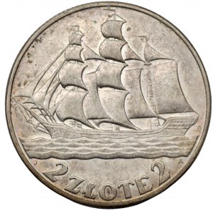 2 Gold 1936 - Segelschiff
